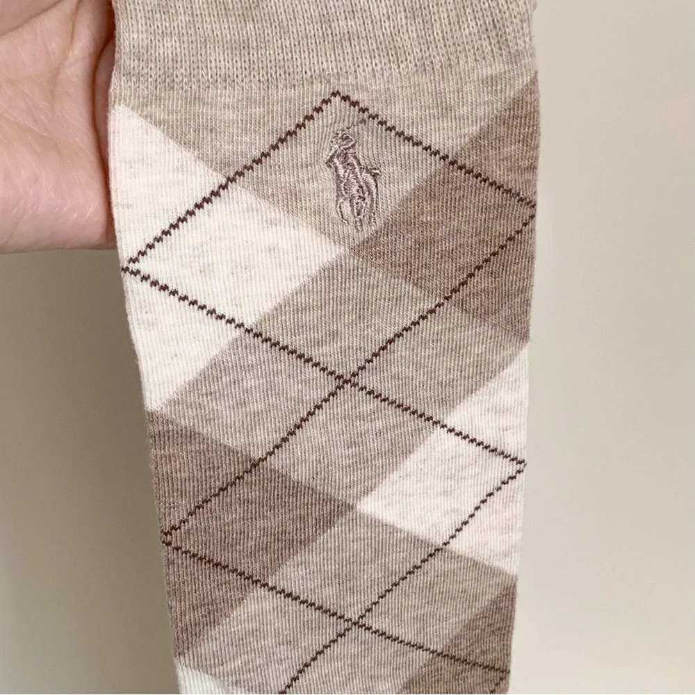 NWOT Argyle Patterned long Socks